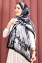 Romance Floral Patterned Shawl Series Black