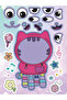 6Sheets Gabby's Dollhouse Make A Face Puzzle Stickers Cartoon Parent-child Interactive Puzzle Led... - 7