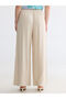 Vizyon New Season Elastic Waist Women's Pleated Trousers - 4