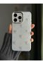 Iphone 15 pro compatible glitter pearl and bow patterned transparent phone case - 2