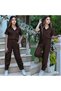 Young Girl and Child Pleated Cuffed Shalwar Trousers+Shirt 2-Piece Set