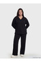 Black Petite Women's Sweatpants with Elastic Waist - 5