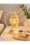 Decorative Hanging Lantern Candle Holder - Rustic Tabletop Led Candle Night Light - 17cm - 2