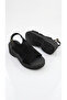 Women's Suede Wedge Heel Cross-Strapped Comfortable Orthopedic Sole Sandals - 6