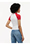 تي شيرت نسائي أبيض منقوش بمقاس قياسي TH X CF1 SCRIPT RAGLAN TEE