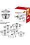 Stainless Steel Mixing Bowl With Grater, Nesting Bowls with Grater Plate, Kitchen Serving Storage Bowls - 2