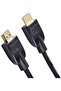 كابل HDMI 4K بطول 1.8 متر، عبوة من 24 قطعة - سرعة عالية 18 جيجابت في الثانية مع إيثرنت، 4K@60Hz، 2160p، أسود