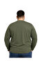 Men's Large Size Khaki Cotton Printed Long Sleeve T-Shirt 5Xl-6Xl-7Xl-8Xl - 3
