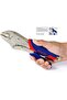 Locking Pliers Set, CR-V Steel Mole Grips, Quick-Release & Self-Locking with Soft Grip, 3-Piece - 4
