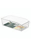Clear Plastic Storage Bin – 31×15 cm | Fridge & Home Organizer