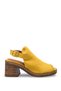 Women's Heeled Sandals 00121815 Mustard Suede - 4