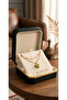Gold Color Ball Elevator Big Heart Evil Eye Steel Anklet - 2