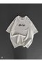 Men's Printed T-Shirt Short Sleeve Crew Neck Regular Fit Comfortable Fit Casual T-Shirt - White Mariposa - 4