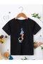 Kids Unisex Printed T-Shirt - Black - 2
