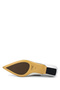 Women's Genuine Leather Off-White Heeled Shoes - 3