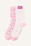 Barbie 2-Pack Cotton Long Socks for Girls H2344A8Ns