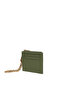 Genuine Leather Chain Women's Card Holder |   Liora 3237 Green - 5