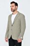 Khaki Mono Collar Regular Fit Men's Sports Jacket - 2