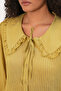Women's Bebe Collar Shirt Blouse 993 - Mustard - 4