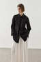 Eyelet Lace-Up Shirt Black - 7