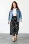 Floral Patterned Short Trousers with Pockets - 5