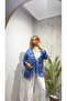 Women's Shimmering Tie-Front Kimono Shirt - Oversized Stylish Blouse with Satin Texture