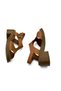 Genuine Leather Orthopedic Women's Sandals – Low Heeled Casual & Summer Comfortable Stylish Sandals with Stitching Detail - 5