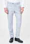 Plaid Slim Fit Classic Men's Trousers Navy Blue - 38373.26Y - 5