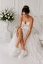 High Wedge Heel Sparkling Wedding Dress Evening Dress Sneakers 6 cm - 2