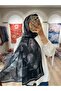 شال سيرينزا ناعم بنقشة مميزة - أسود - 4
