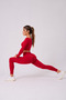 Comfy Model High Waist Gathering Seamless Leggings with Gathered Back