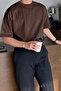 Men's Oversize T-Shirt Cotton Fabric Crew Neck Comfortable Fit T-Shirt - 3