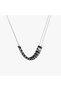 Asenath Women's Necklace, 925 Sterling Silver, Beaded Pendant Necklace, with Hematite, Handmade Adjustable Jewelry - 2
