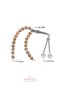 Certified 8 mm Peach Moonstone Lotus Flower Steel Tassel Natural Stone Prayer Beads - 2
