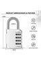 Set of 2 4-Digit Code Locks, Reprogrammable, for Cabinet, Hall, School - 2