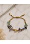 Sagittarius Zodiac Sign Real Natural Stone Gold Thread Braided Bracelet - Amethyst, Citrine, Lapis Lazuli, Aventurine - 2