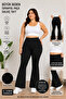 Women's Plus Size High Waist Spanish Leg Diver Fabric Leggings Stretchy Fabric, Lycra Wide Size Range