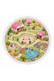 Farm Garden Themed Round Children's Beach Towel Green 150 cm - 3
