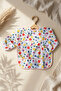 Berrybright Tropical Fruit Patterned Waterproof Baby Food Bib with Pockets and Sleeves - Blw Compatible Stain Resistant - 2