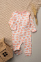 100% Cotton Baby Girl 3-Piece Jumpsuit Set Without Booties, Cow Pattern - 4