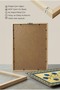 Elegant Blue Floral Pattern Single Wood Artwork - Natural Wood Framed Home & Business Decor Painting - 5