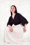 Cotton Regular Fit Tie-Up Crop Kimono Kimono 668Yl2783 - 5