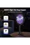 Electric Fly Swatter 4000V Bug Zapper with Rechargeable Battery & Mosquito Light - 3
