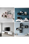 B&S Floating Wall Square Cube Shelves for Bedroom, Living Room, Bathroom, Kitchen - Wood, Set of 3, (ESPRESSO, RECTANGULAR CUBE) - 4