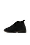 حذاء مسطح أسود من Nubuck للنساء - 4