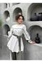 Lavin Premium Tnsl Fabric Stripe Detailed Belted Suit - Hijab Compatible Pantsuit - 2