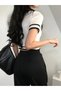 Double Zipper Detailed Polo Collar Knitwear Women's Cardigan - 4