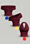 Women's Sanndy Fabric Three Models Single Blouse Madonna Collar Neck-Hanging Degaje Collar Body Blouse - 2