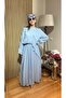 Elisa Premium Vual Fabric Flounce Set - Layered Lolan Detailed Hijab Set - 5