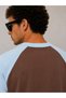 Oversize Boxy Fit Men's T-Shirt – Thick Cotton, Green Future Print, Street Style Premium T-Shirt - 3